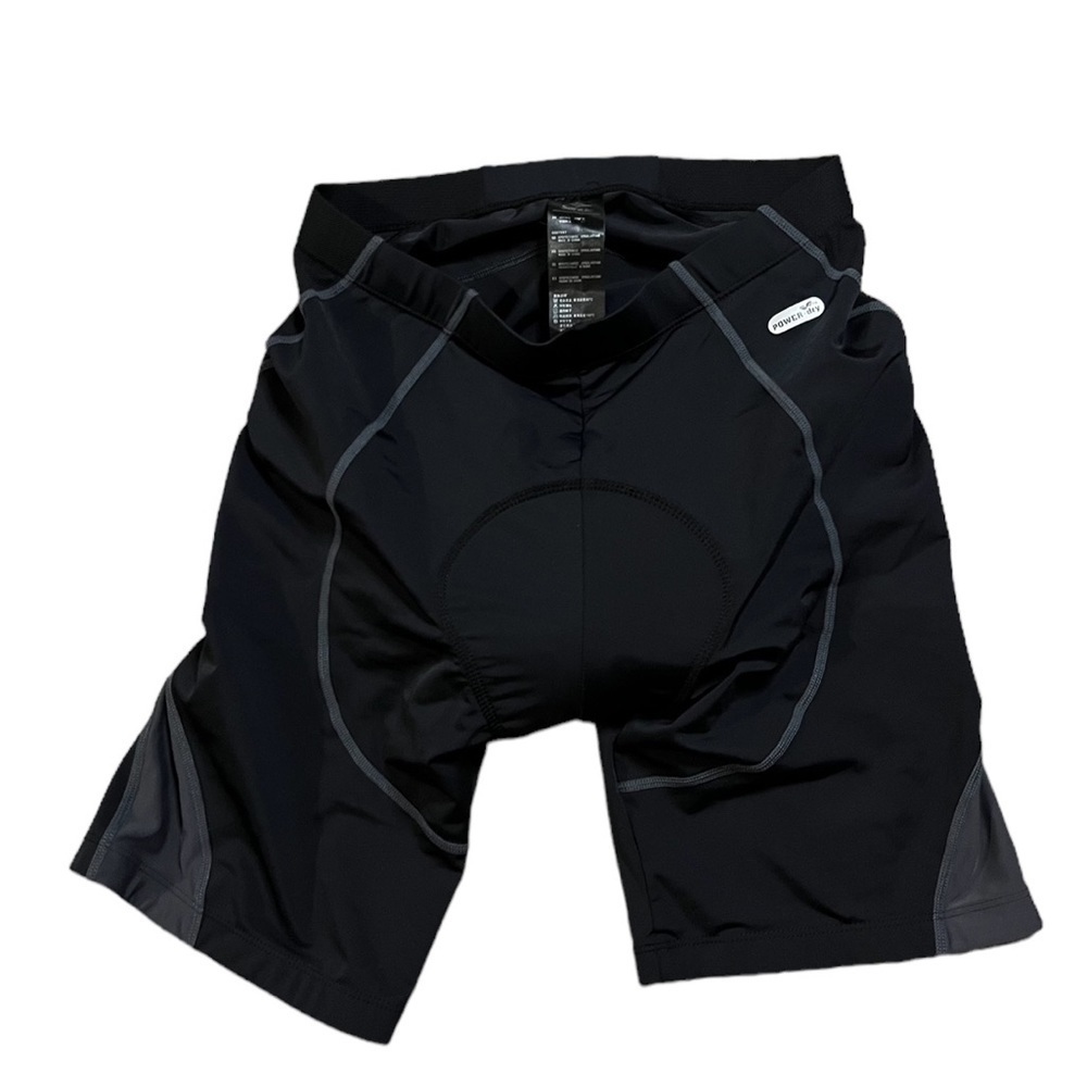 Santic Mens Black Cycling Padded Spandex Shorts Size Large